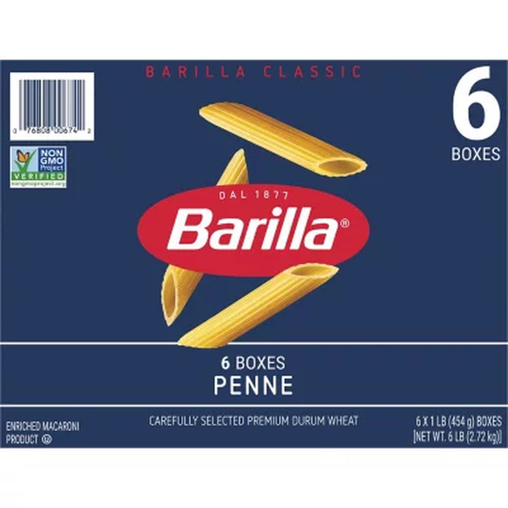 Barilla Classic Blue Box Pasta Penne 16 Oz., 6 Pk.