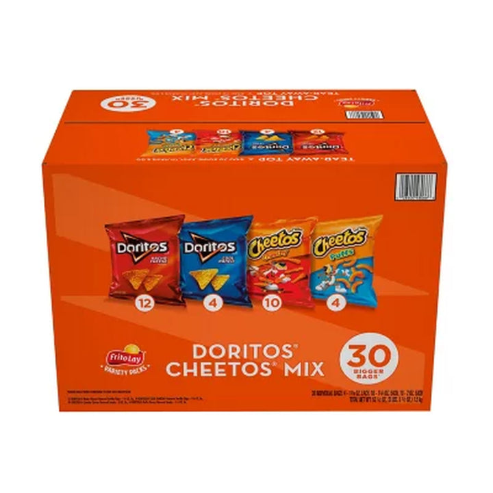 Doritos and Cheetos Mix Snacks Variety Pack 30 Pk.