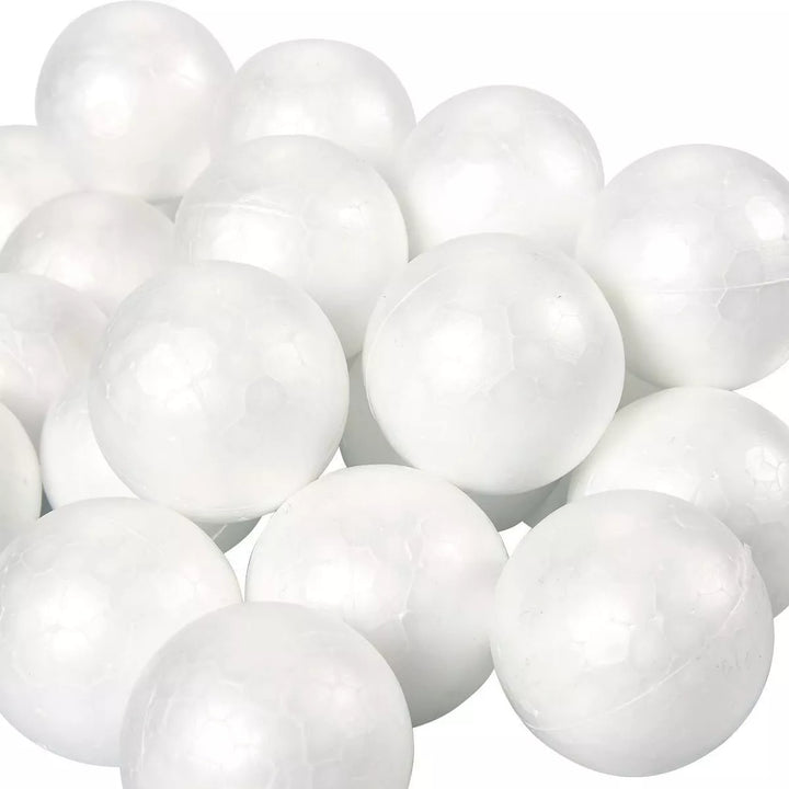 Juvale 24 Pack Small Foam Balls for Crafts, 1.9 In