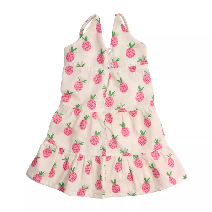 Sophia’S Pineapple Print Maxi Dress for 18" Dolls, Ivory