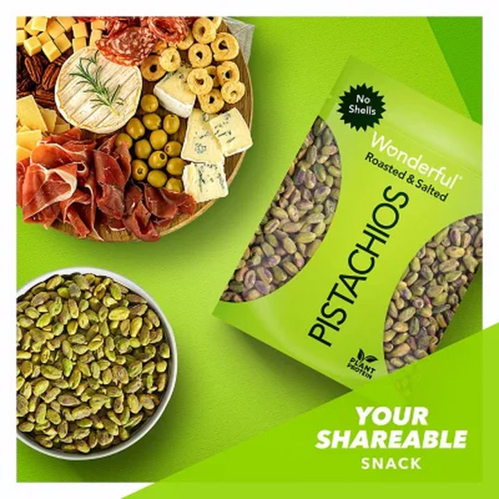 Wonderful Shelled Roasted Salted Pistachios, 24 Oz.