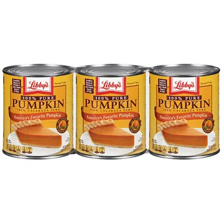 Libby'S 100% Pure Pumpkin, 29 Oz., 3 Pk.