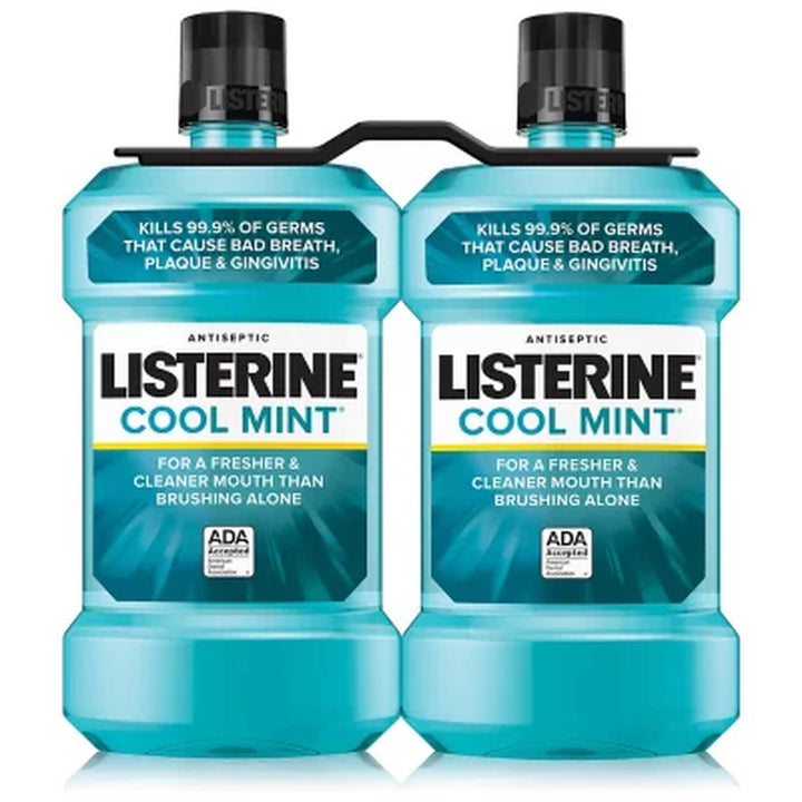 Listerine Cool Mint Antiseptic Mouthwash 1.5L, 2 Pk.