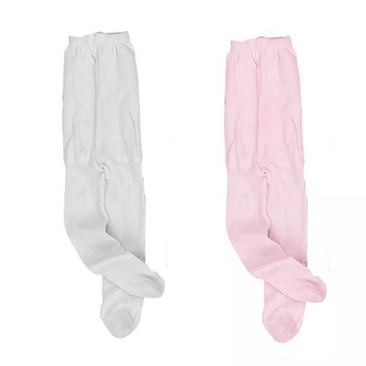 Sophia'S - 18" Doll - Set of 2 Pair Tights - Pink/White