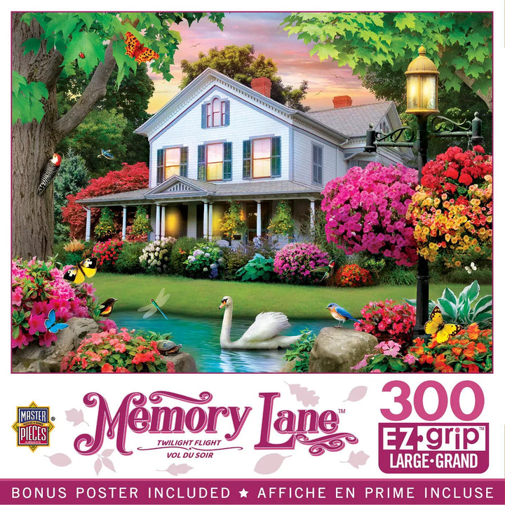 Masterpieces 300 Piece EZ Grip Jigsaw Puzzle - Twilight Flight - 18"X24".