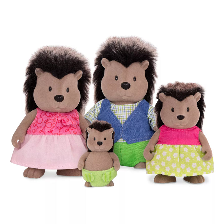 Li'L Woodzeez Miniature Animal Figurine Set - Mcbristly Porcupine Family