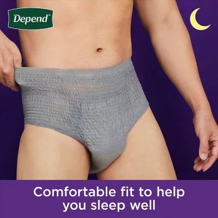 Depend Night Defense Adult Incontinence Underwear for Men - Choose Your Size