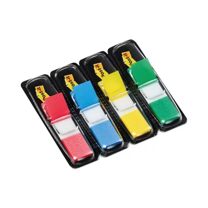 Post-It Flags - Small Page Flags in Dispensers, Four Colors, 35/Color - 4 Dispensers/Pack