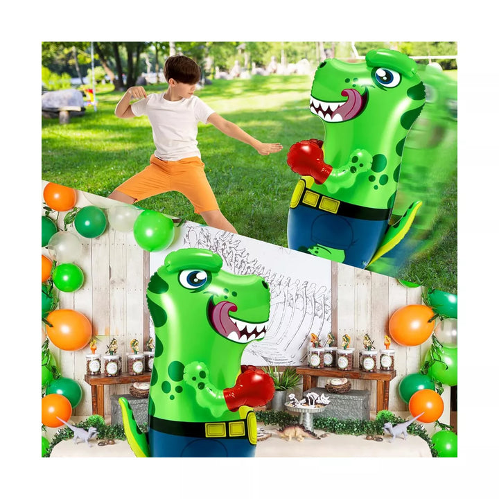 Syncfun Inflatable T-Rex Dinosaur Bopper 47 Inches, Bop Bag Inflatable Punching Toy, Kids Punching Bag with Bounce-Back Action