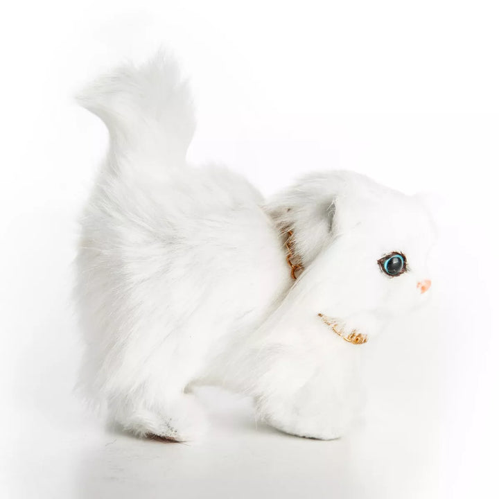 The Queen'S Treasures White Long Hair Kitty Cat Pet for 18 Inch Dolls