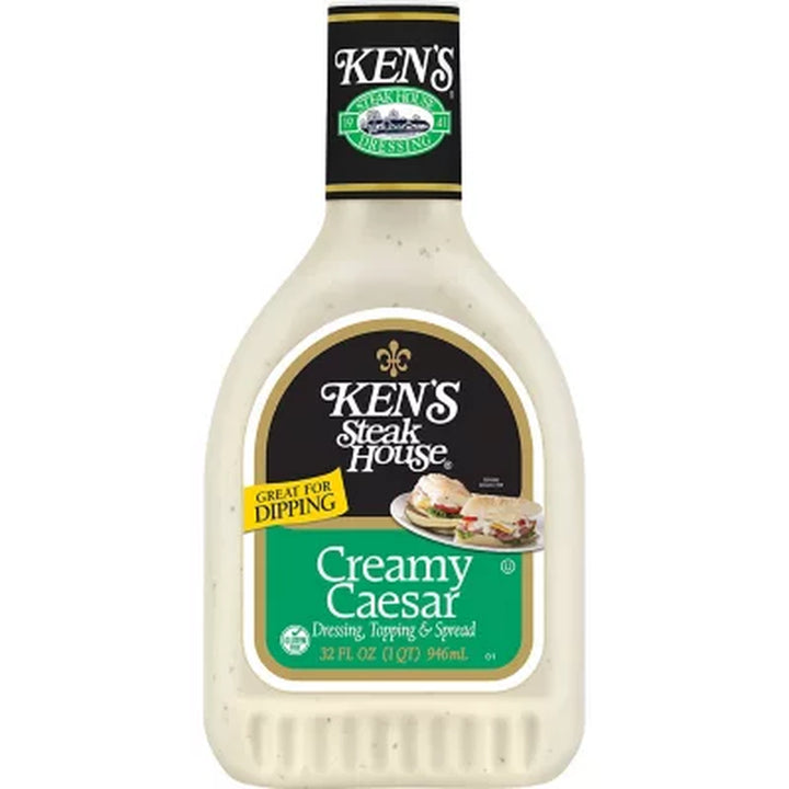 Ken'S Steak House Creamy Caesar Salad Dressing, 32 Oz.