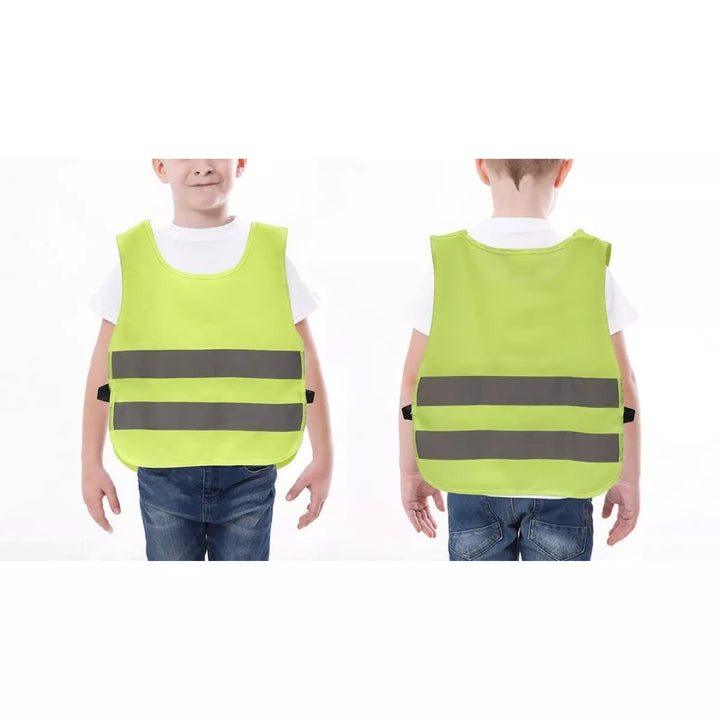 Blue Panda 2 Pack Kids Reflector Vest, High Visibility Reflective Vests for Outdoor Night Activities or Construction Worker Costume