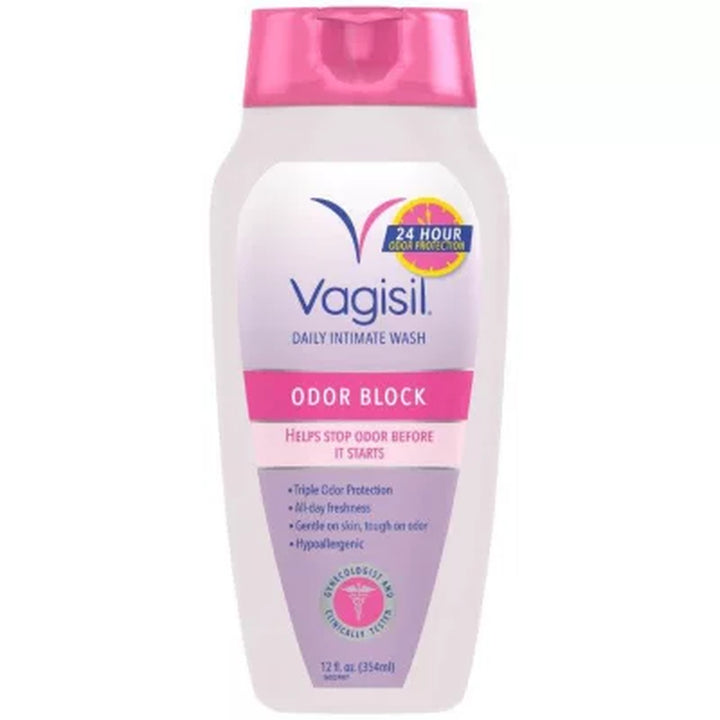 Vagisil Odor Block Daily Intimate Vaginal Wash, 12 Fl. Oz., 3 Pk.