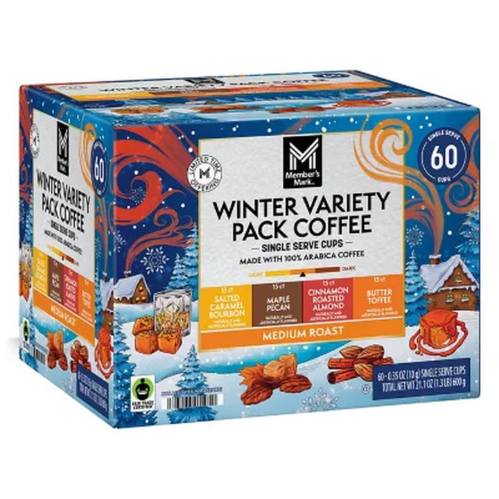 Member’S Mark Medium Roast Winter Coffee Pods, Variety Pack, 60 Ct.