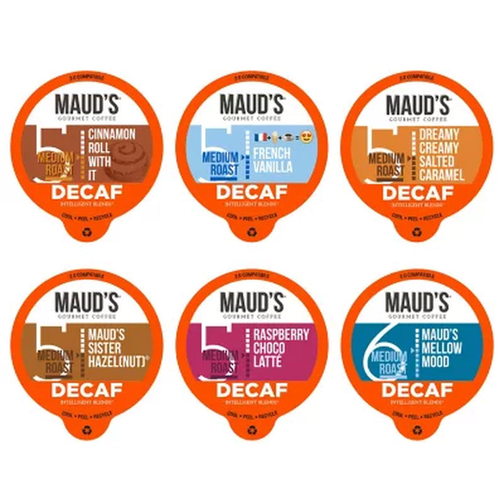 Maud'S Decaf Gourmet Coffee Single Serve Cups, Variety Pack 72 Ct.