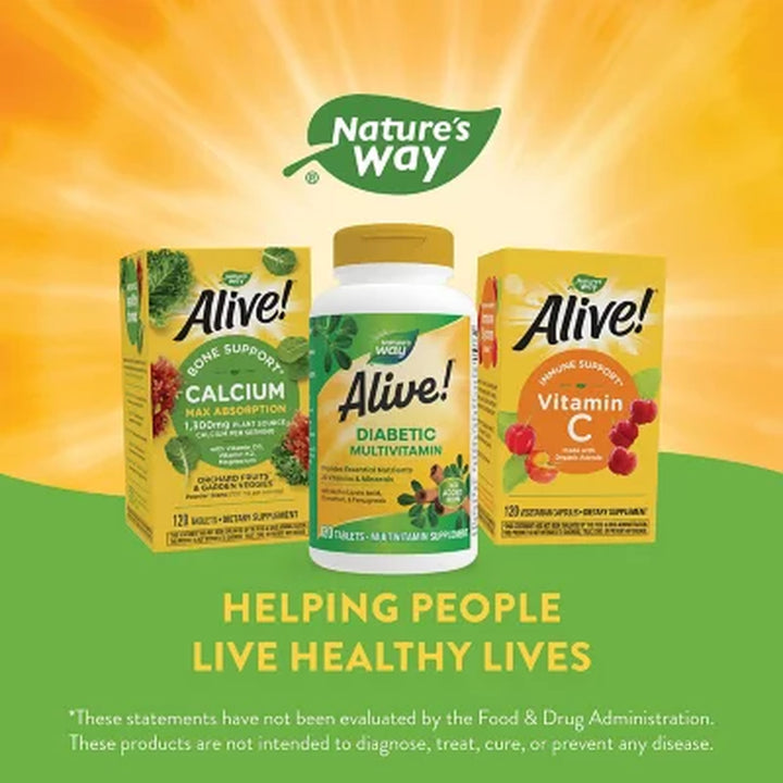 Nature’S Way Alive! Diabetic Multivitamin Tablets 120 Ct.