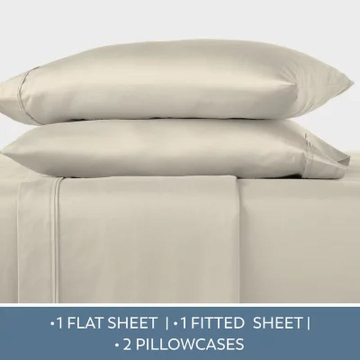 Aireolux Performance 600-Thread-Count 100% Cotton Sateen Sheet Set (Assorted Colors and Sizes)