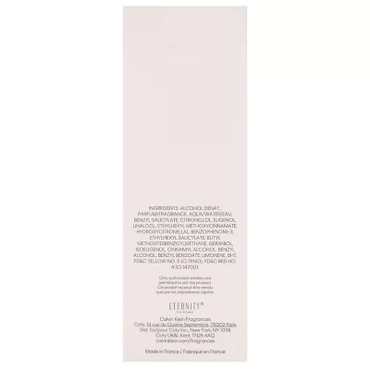 Calvin Klein Eternity Eau De Parfum, 3.3 Fl. Oz.