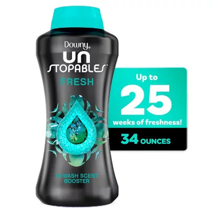 Downy Unstopables In-Wash Scent Booster Beads, Fresh 34 Oz.