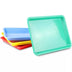 Bright Creations 4 Pack Plastic Trays for Kids Arts and Crafts, 4 Colors (13.4 X 10 X 1.2 In)