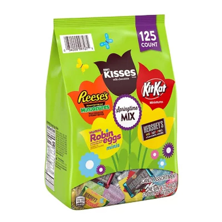 Hershey Easter Springtime Mix Chocolate Candy, Variety Pack, 125 Pcs.
