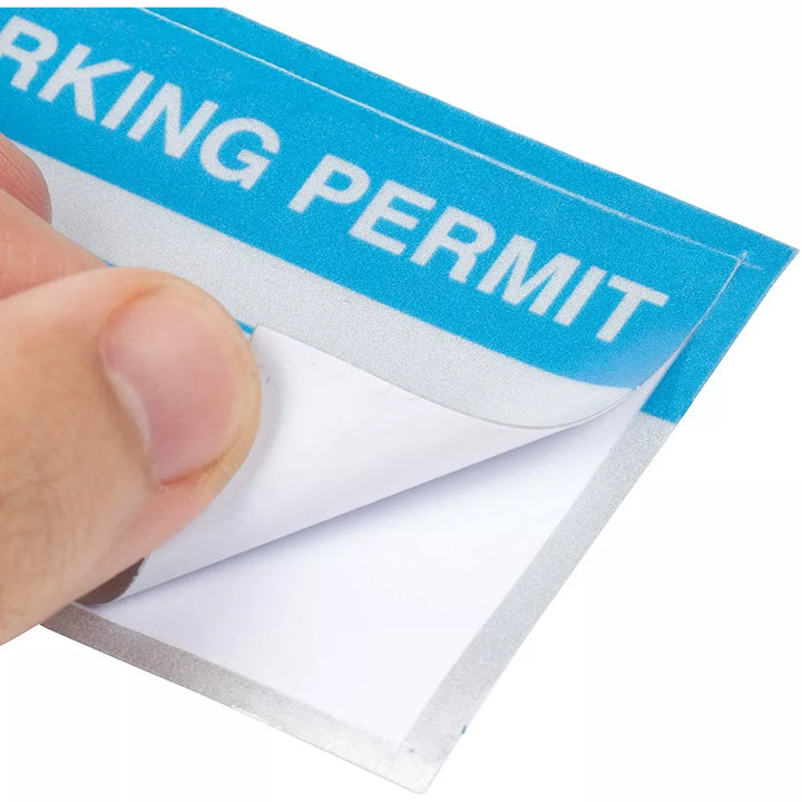 Juvale 100-Pack 1-100 Reflective Sequentially Numbered Parking Permit Stickers (2 X 3 In)