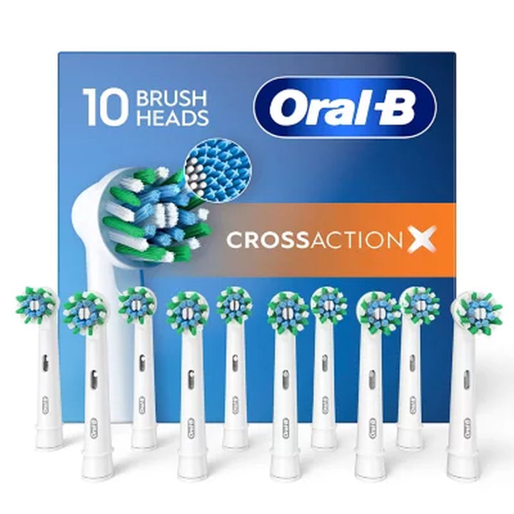 Oral-B Crossaction Electric Toothbrush Replacement Brush Heads, 10 Ct.