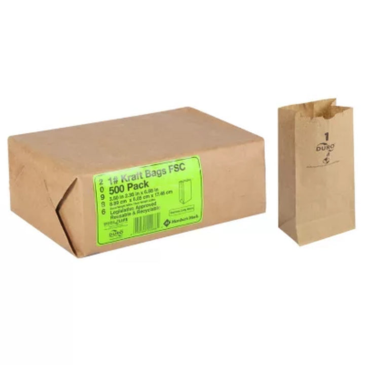 Duro Bag 1# Kraft Brown Paper Bags (500 Ct.)