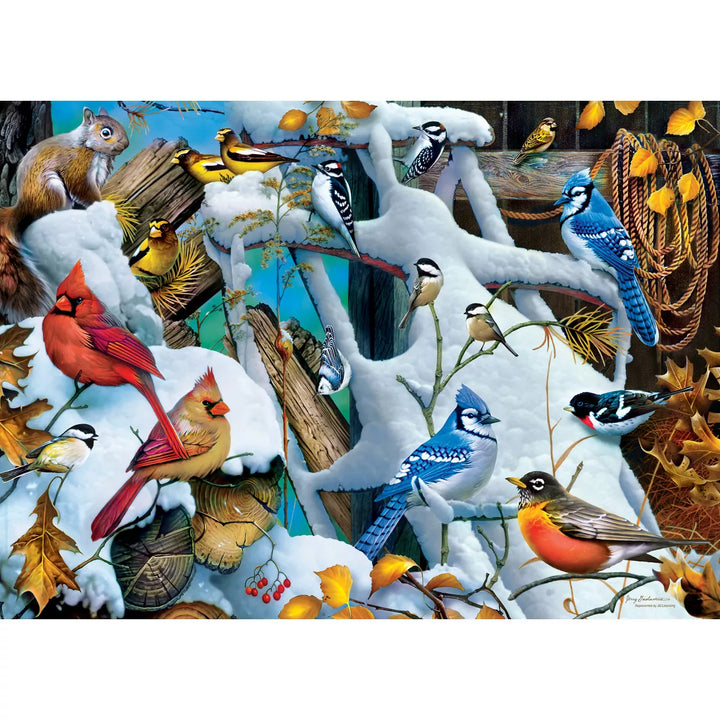 Masterpieces 1000 Piece Jigsaw Puzzle for Adults - Snow Birds - 19.25"X26.75".