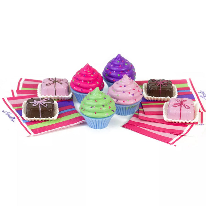 Sophia’S 47 Piece Serving Set with Desserts for 18'' Dolls, Multicolor