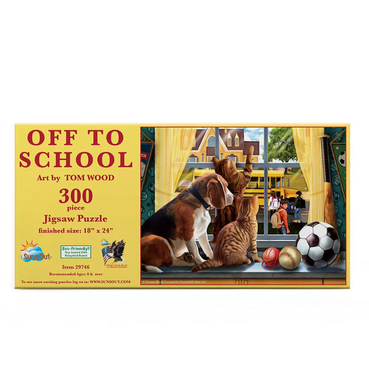 Sunsout off to School 300 Pc Jigsaw Puzzle 29746