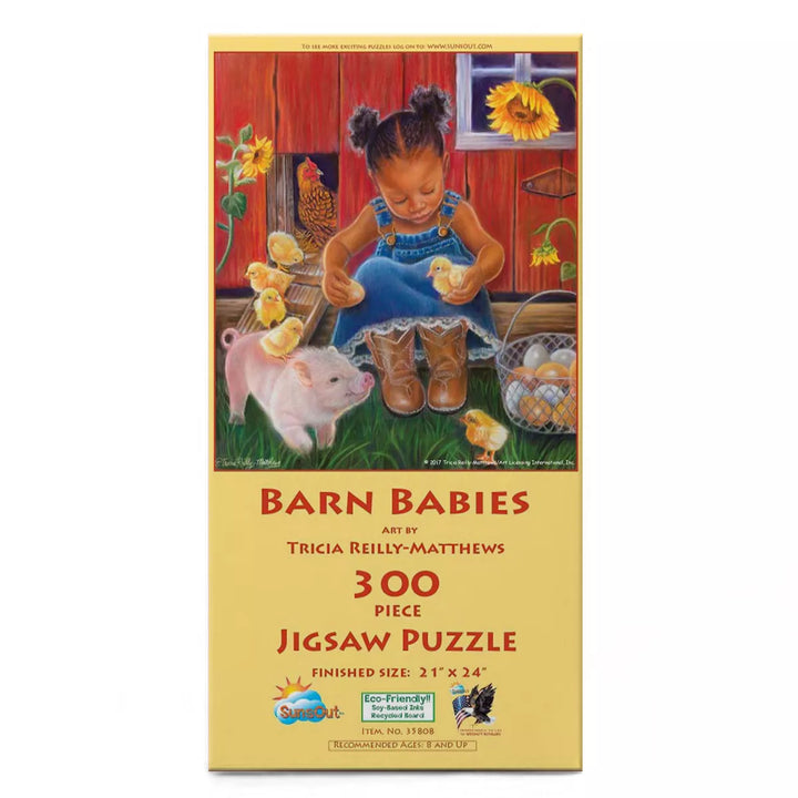 Sunsout Barn Babies 300 Pc Jigsaw Puzzle 35808