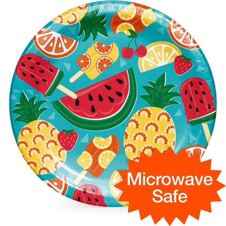 Artstyle Tasty Fruit Paper Plates and Napkins Tableware Kit, 285 Ct