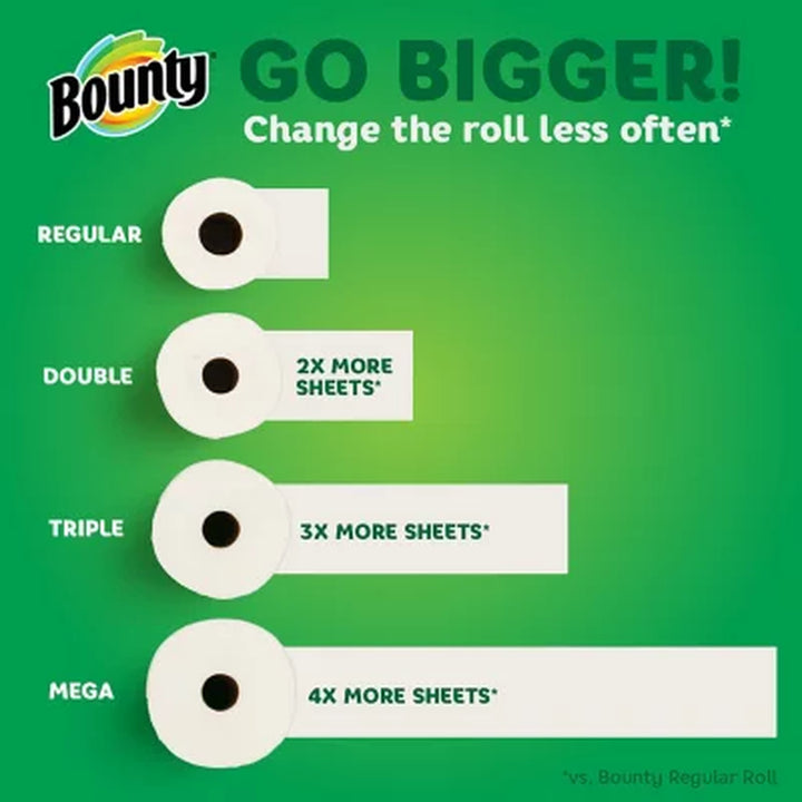 Bounty Select-A-Size Paper Towels, White 105 Sheets/Roll, 12 Rolls