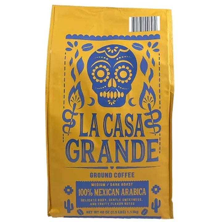 La Casa Grande 100% Mexican Arabica Ground Coffee 40 Oz.