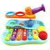 Link Rainbow Xylophone Piano Pounding Bench, Kids Musical Toy Instrument with Color Sorting Balls and a Hammer, Helps Develop Kids' Fine Motor Skills