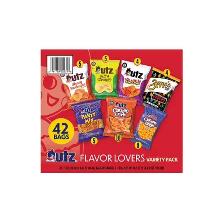 Utz Flavor-Lovers Variety Box, 42 Pk.