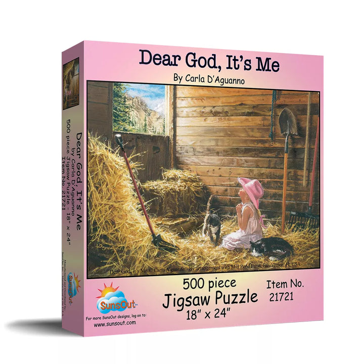 Sunsout Dear God It'S Me 500 Pc Jigsaw Puzzle 21721