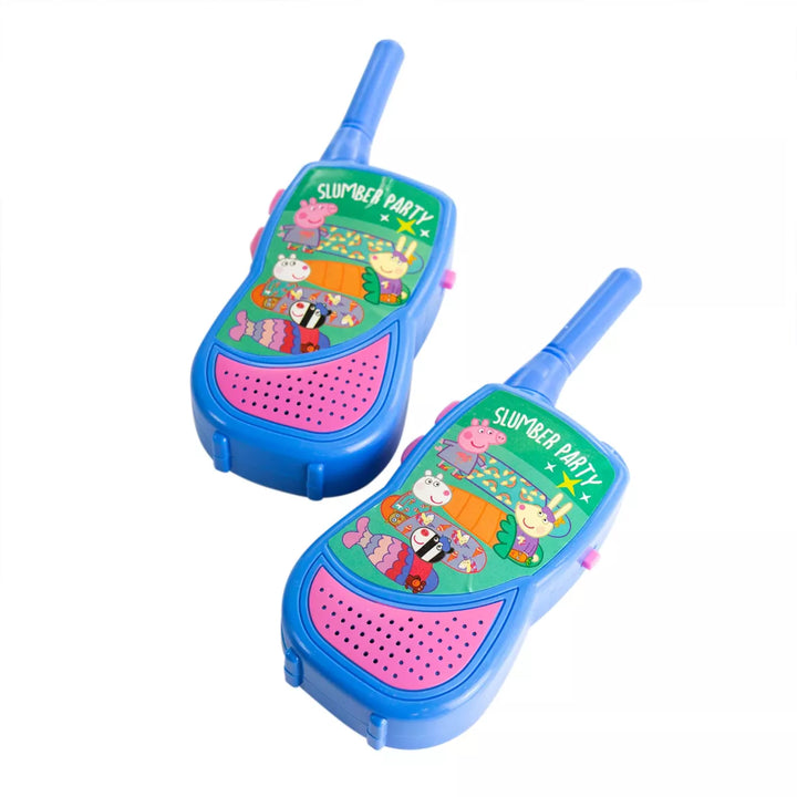 Peppa Pig 2 Piece Walkie Talkie Set with Built-In Flashlight