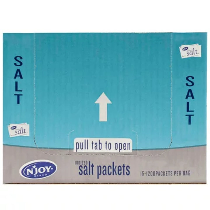 N'Joy Iodized Salt .5 G., 1,200 Ct.