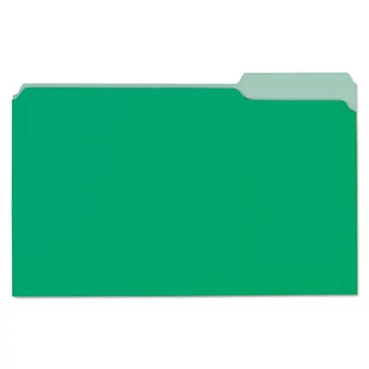 Universal® Deluxe Colored Top Tab File Folders