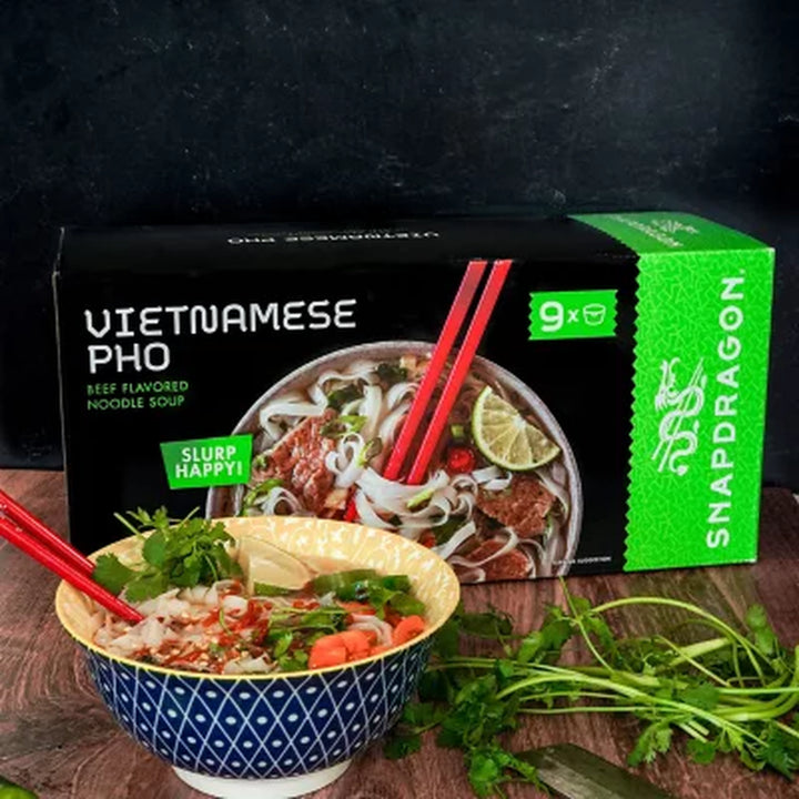 Snapdragon Beef Pho Bowl, 23 Oz., 9 Pk.