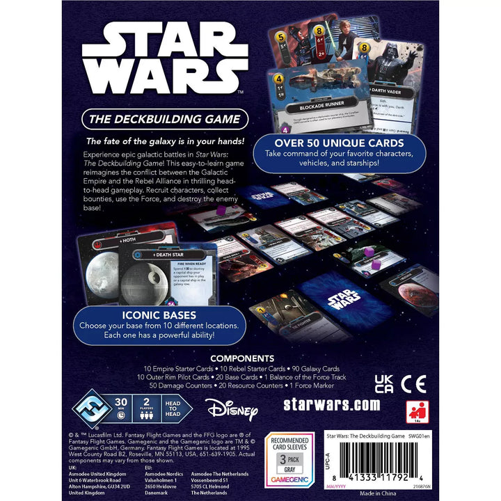 Fantasy Flight Games Star Wars Deckbuilding Board Game