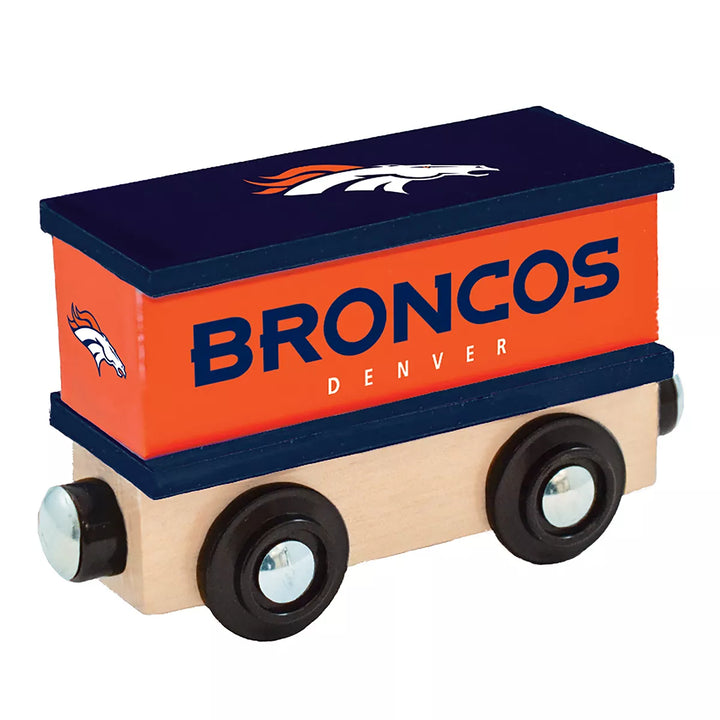 Masterpieces Wood Train Box Car - NFL Denver Broncos.