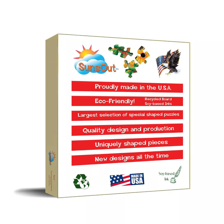 Sunsout America the Beautiful 1000 Pc Special Shape Jigsaw Puzzle 95995
