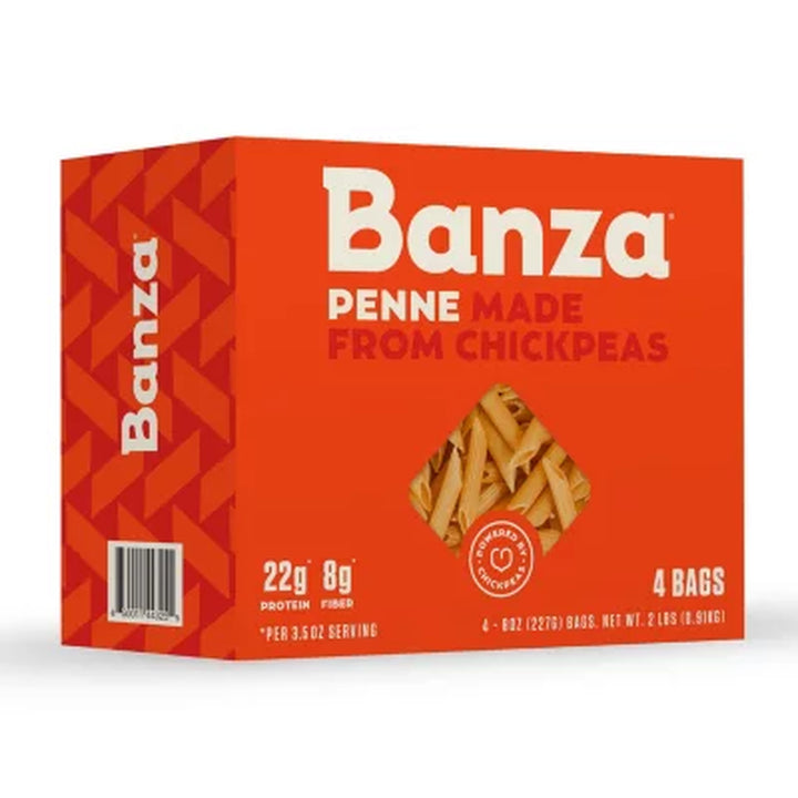 BANZA Chickpea Penne Pasta 8 Oz., 4 Pk.