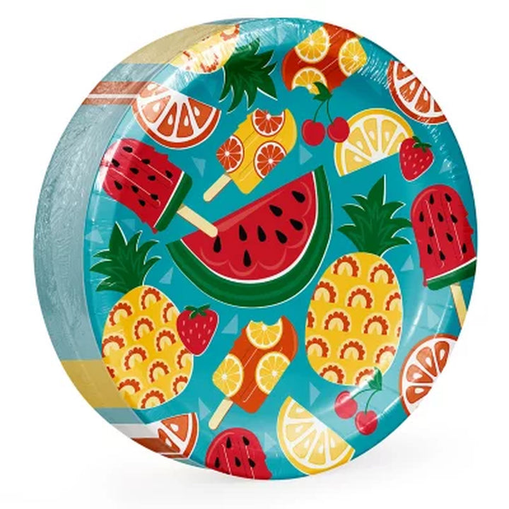 Artstyle Tasty Fruit Paper Plates and Napkins Tableware Kit, 285 Ct