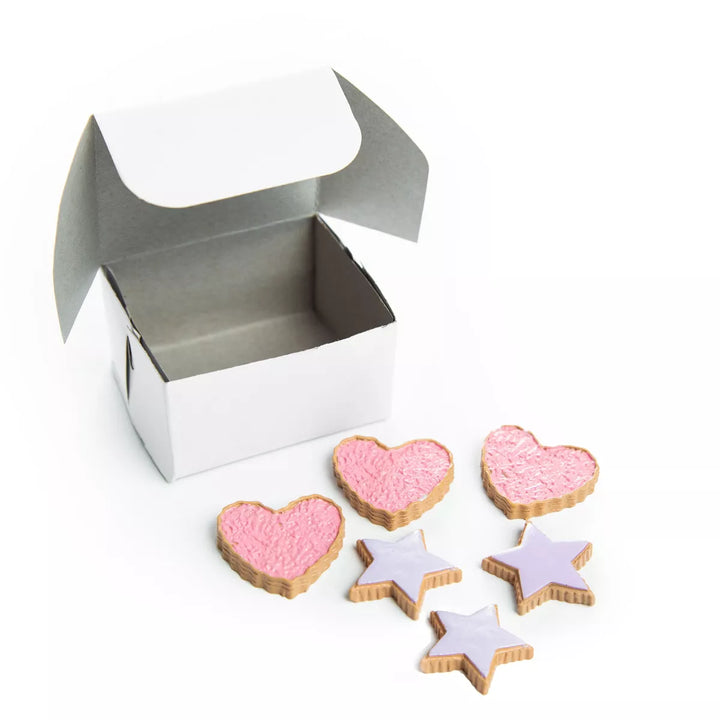 The Queen'S Treasures 18 Inch Doll 6Pc Hearts and Stars Frosted Cookies