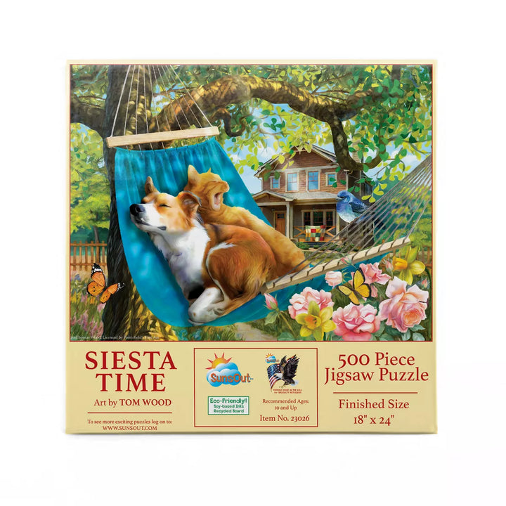 Sunsout Siesta Time 500 Pc Jigsaw Puzzle 23026