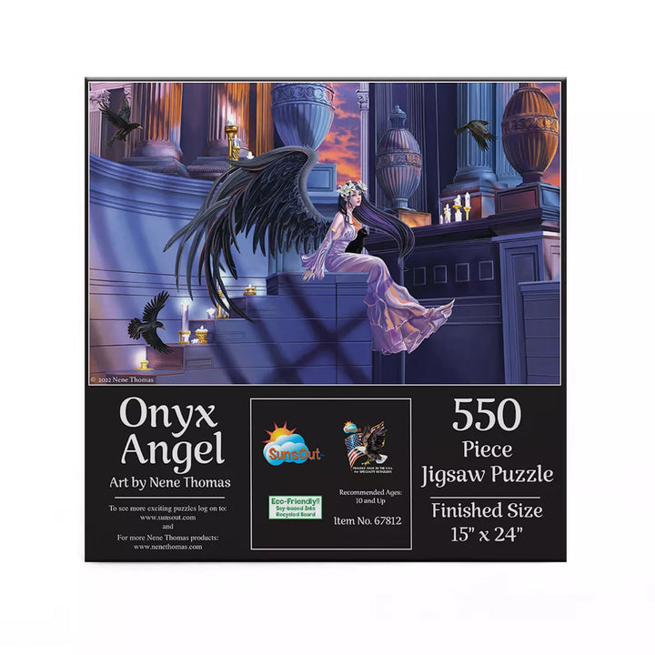 Sunsout Onyx Angel 550 Pc Jigsaw Puzzle 67812